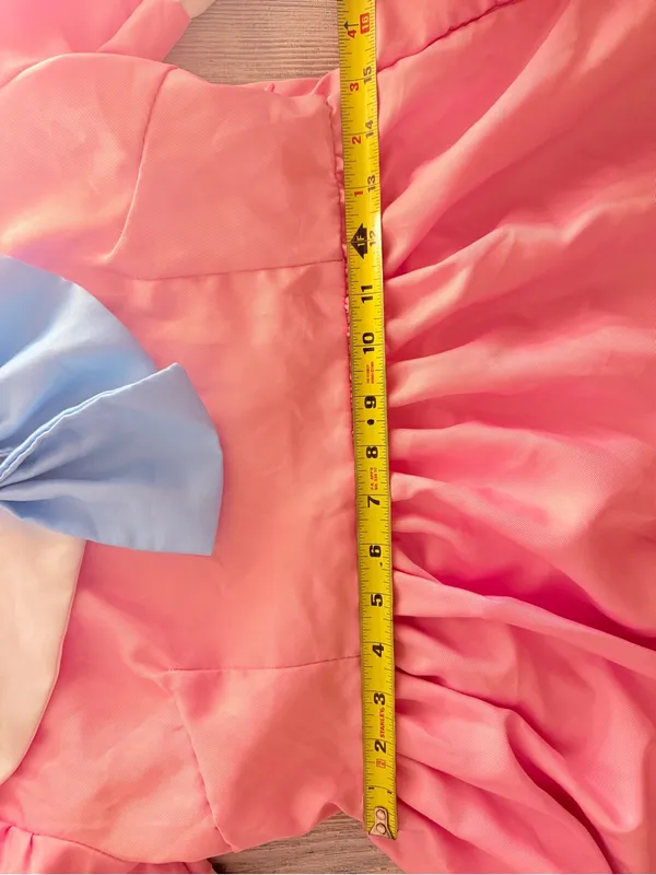 Pink and blue bow Lolita cosplay living doll dress large Halloween costume - Image 4