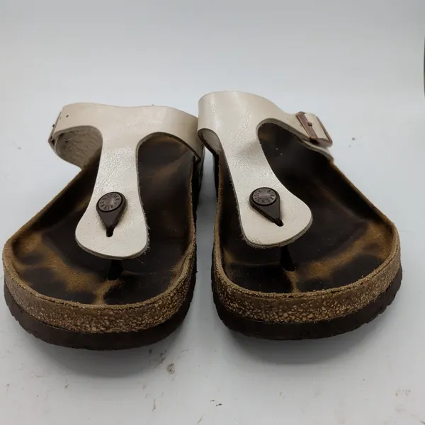 Birkenstock Gizeh Thong Sandals Pearly White EU 41 US Women 10-10.5 Regular Wide - Image 3
