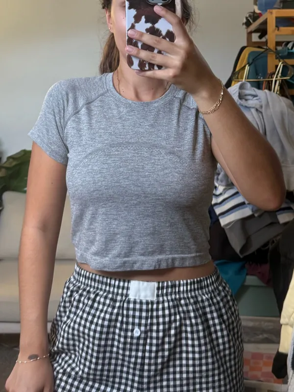 Lululemon Swiftly Tech Cropped Short-Sleeve Shirt 2.0 Size 8 - Image 6