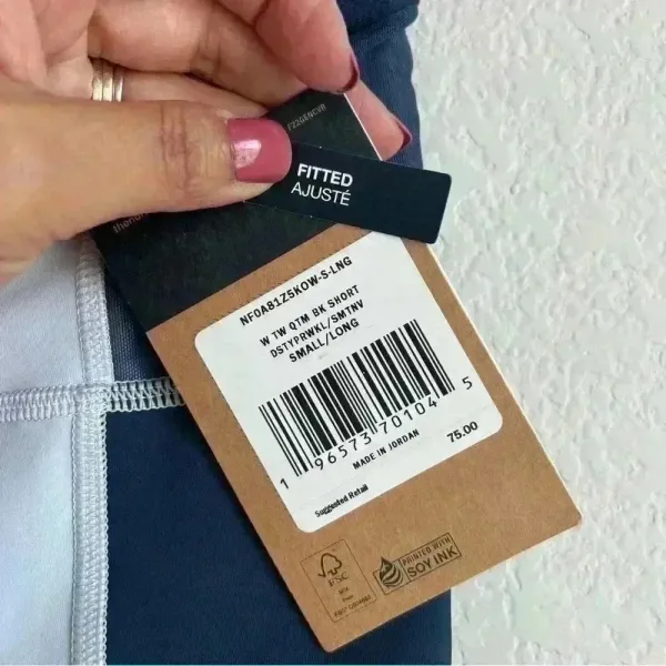 The North Face Women's Trail Wear Dusty Blue‎ OKT Trail Shorts Size Small NWT - Image 4