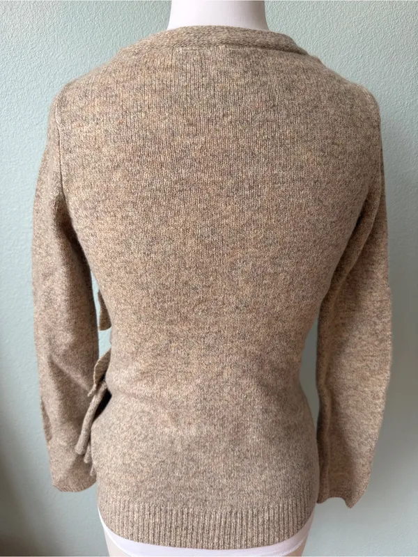 Anthropologie Moth Wool Split Decision Ruffle
Cardi Sweater Size Small - Image 5