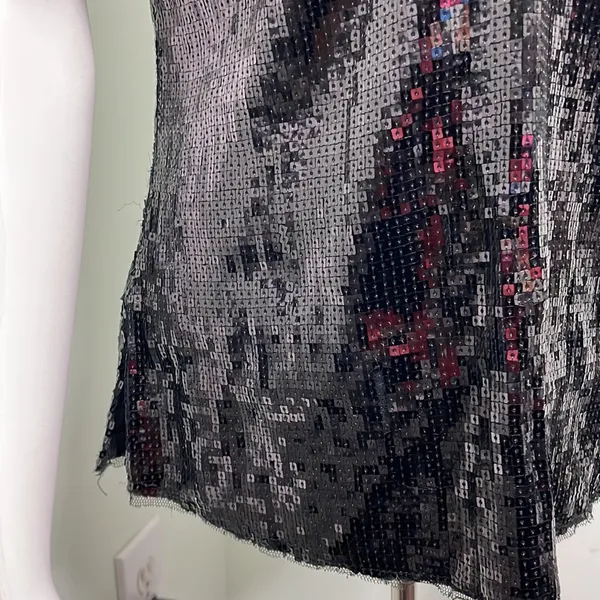 Free People Black Sequin Eras Tour Cami Tank Top - Image 6