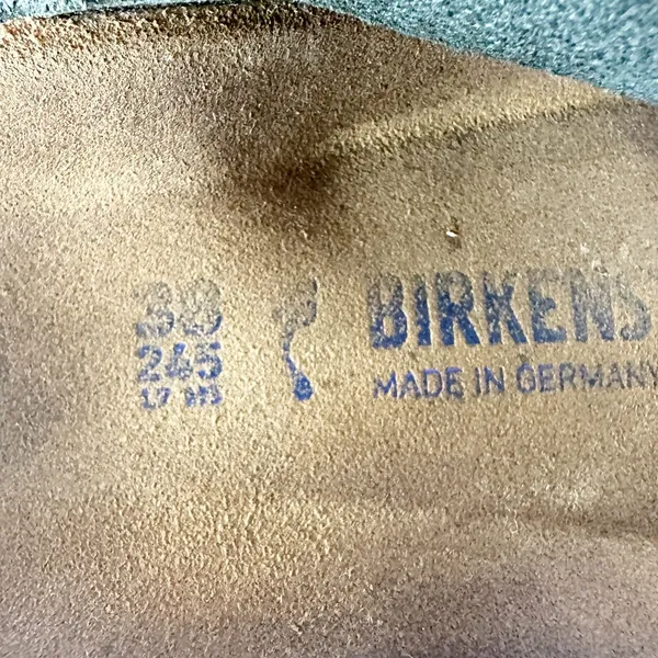 Birkenstock Women's Arizona Suede Leather Sandals Size 7 Grey - Image 9