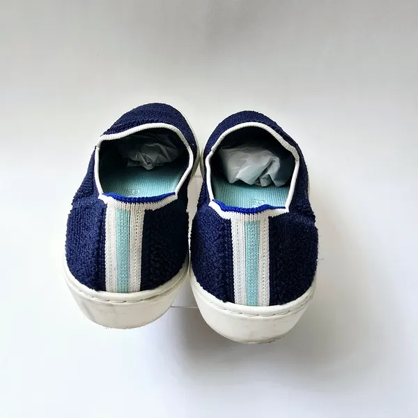 Rothy's The Slip On Terry Sapphire Fabric Low Top Lifestyle Sneakers Wom… - Image 7