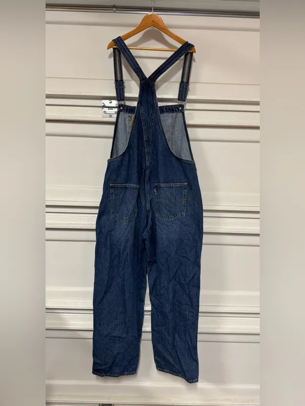 Levi’s Vintage Denim Women's Overalls Dark Wash Size Large New - Image 4
