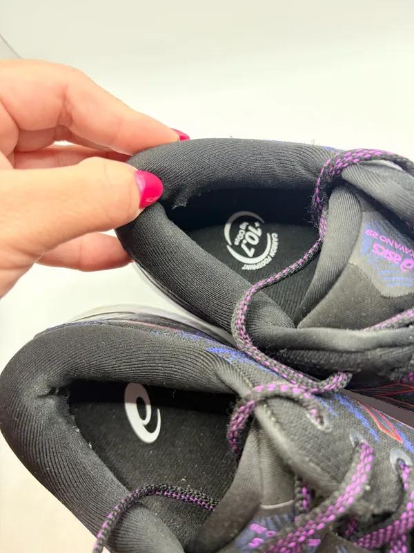 ASICS Gel Kayano 29 Wide Running Shoes Women’s US 9 Black Purple Athletic - Image 11