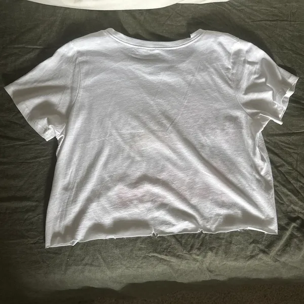 Prince Peter Tulum White Short Sleeve Cropped Graphic Tee - Image 4