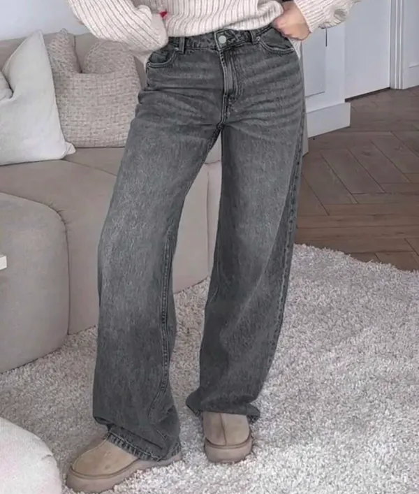 SheIn Baggy Grey Jeans - Image 2