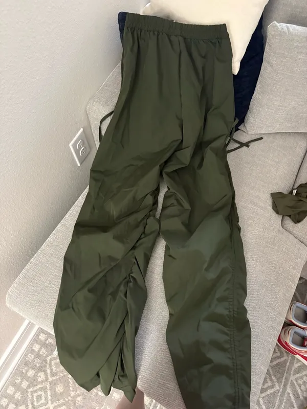 Green SHEIN Cargo Pants + Top - Image 2