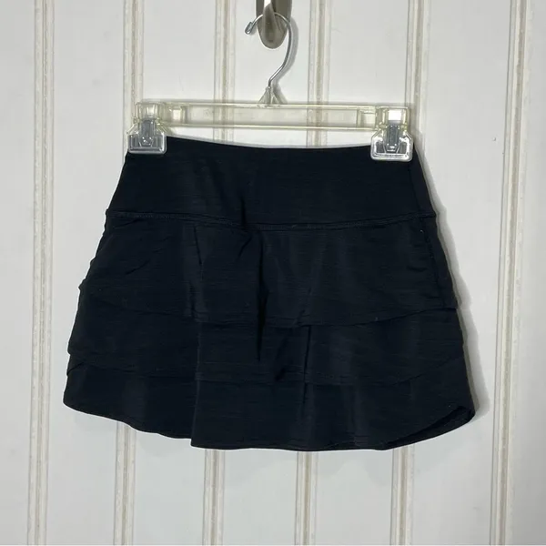 Athleta Black Athletic Skort Sz XXS 90 - Image 6