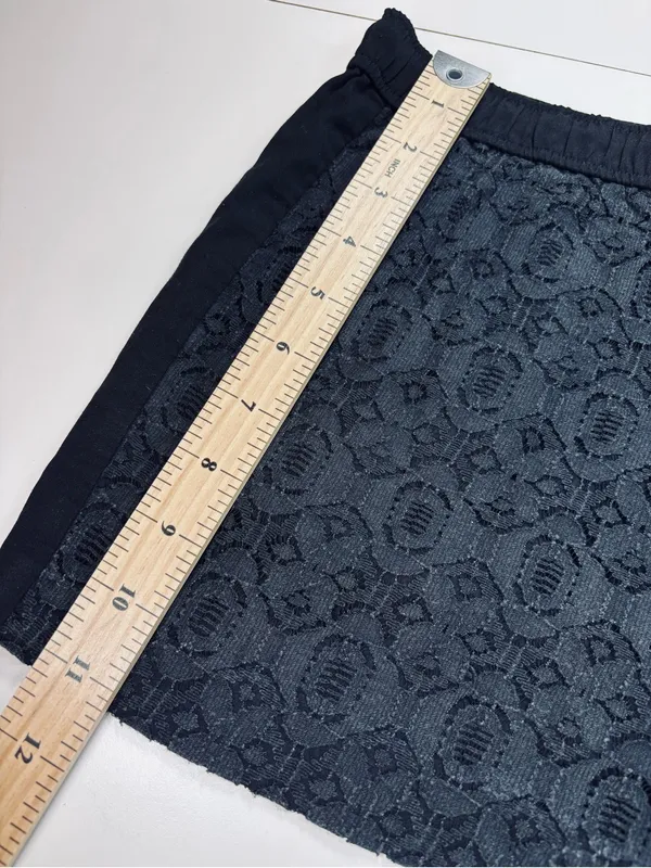 Ann Taylor LOFT Black Lace Overlay Drawstring Shorts EUC Size 2 - Image 12