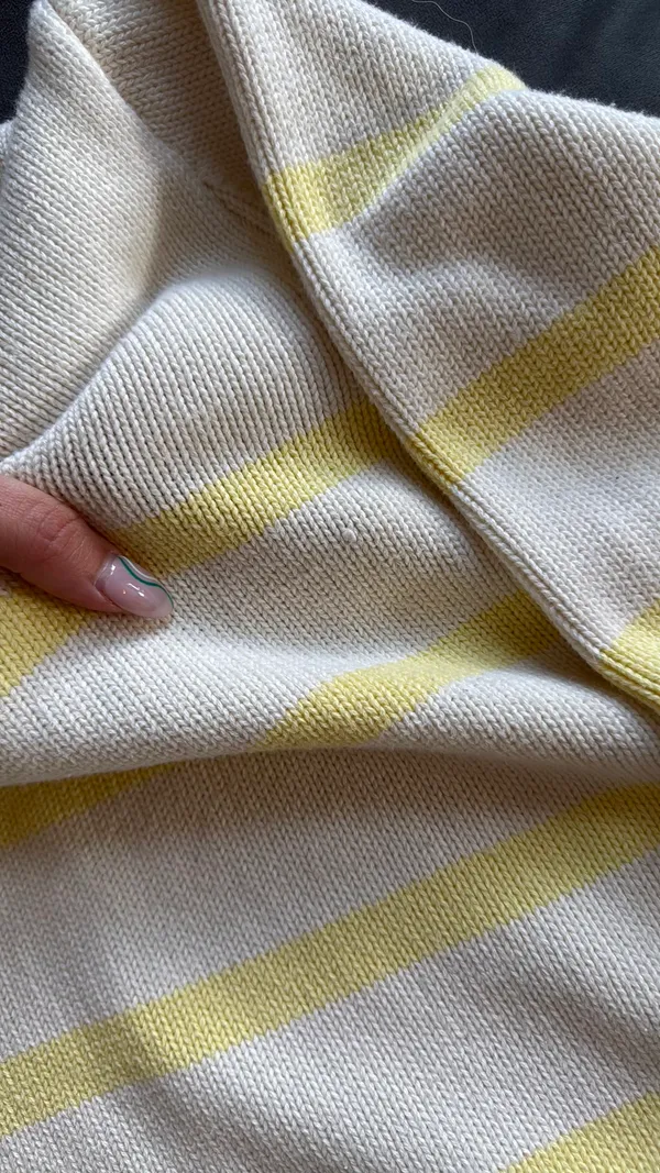 Gap Yellow Striped Sweater - Image 2