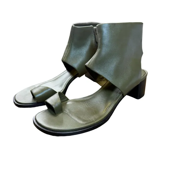 ✨ Vince Ada Leather‎ Toe-Ring Block Heel Sandals 7.5M ✨ - Image 2