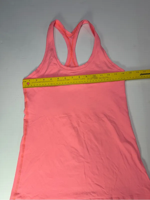 Lululemon Coral Racerback Workout Tank Women’s Small/Medium Approx 16x25 NorCal - Image 2