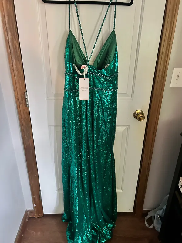 JJ's House Formal Dress green - Image 3