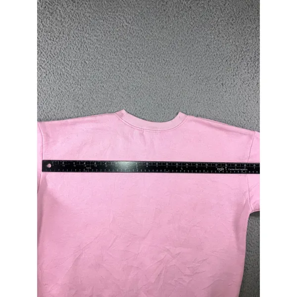 Pastel Baby Pink Sweatshirt S Oversized Coquette Soft Girl Boxy Barbiecore Comfy - Image 14