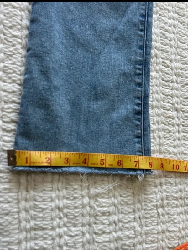 Madewell Light Blue Ankle Crop Straight Jeans - Image 7