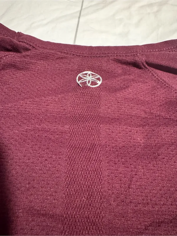 GAIAM Long Sleeve Scoop Neck Top - Plum - Image 5