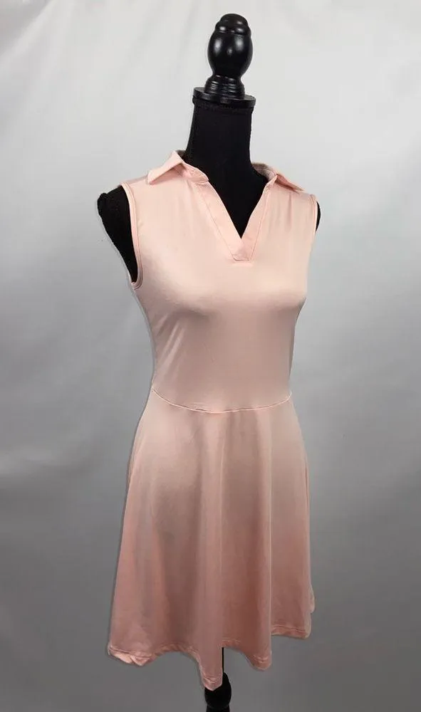 ress Tennis/Golf Sleeveless Dress V-Neck With Shorts Medium Light Pink - Image 3