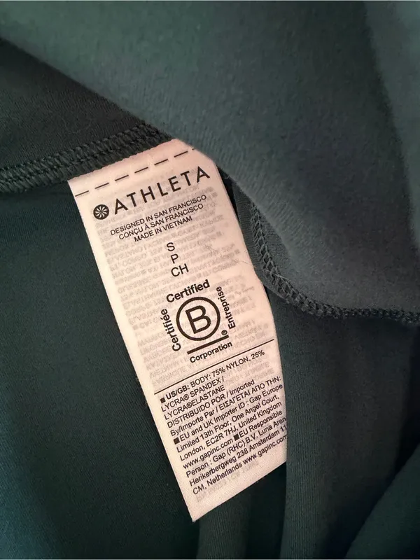 Athleta Elation Ultra High Rise Straight Leg Pants Small Pine Green - Image 5