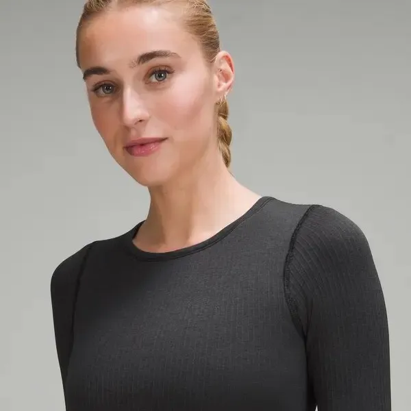 Lululemon Women's Ebb to Street Long-Sleeve Shirt size: 6 - Image 4
