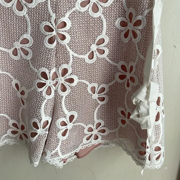 ALEXIS Boriana Off Shoulder Lace Romper White - Image 7