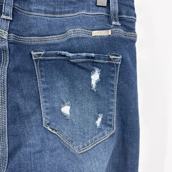 KanCan High‎ Rise Exposed Button Fly Distressed Skinny Jeans KC6192D-RT 13/30 - Image 4