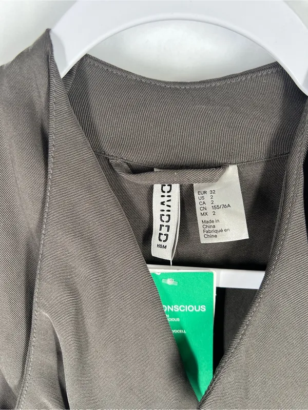 H&M Divided NWT Draped Moto‎ Zip Jacket Size - Image 2