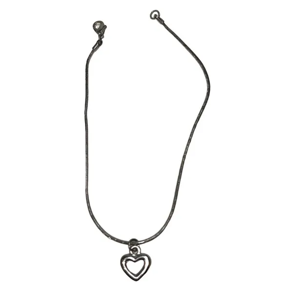 Sterling Silver Silver Heart Charm Bracelet With Thin Chain For Women A200 - Image 6