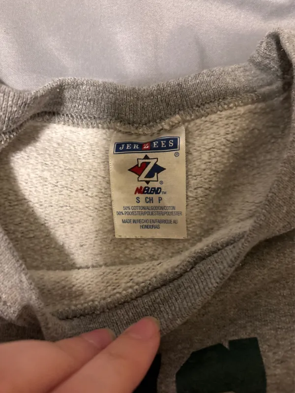 Jerzees MSU Michigan state cropped sweatshirt - Image 2