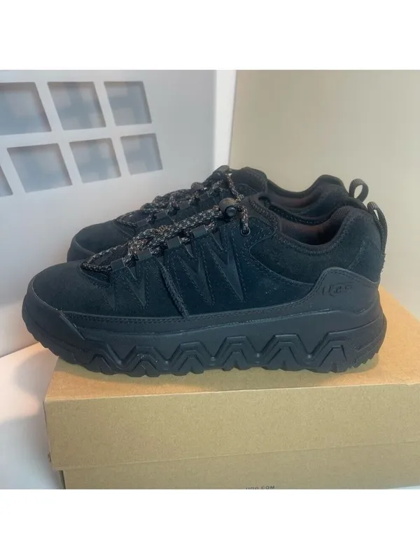 UGG CapTrail Low sneakers in black suede waterproof unisex grunge goth hiking 7 - Image 4