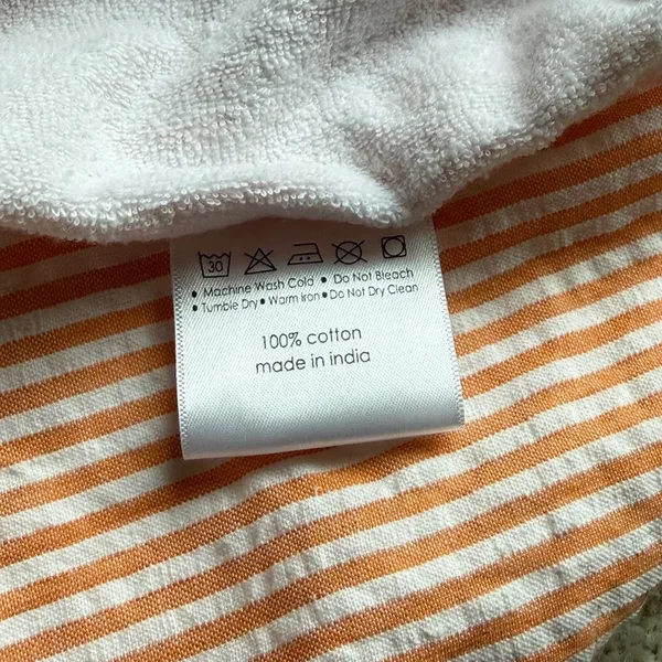 Bella ifiore peach seersucker spa wrap Pink - Image 4