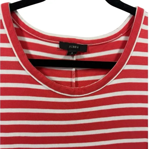 J. Crew Sleeveless Striped‎ High Low Cotton Maxi Dress Size Small Preppy Beachy - Image 5