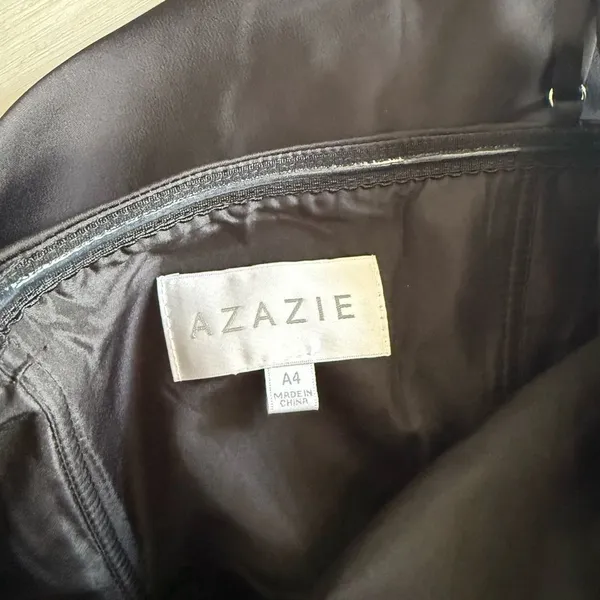 Azazie Madelyn Mermaid One Shoulder Convertible Dress Black Size 4 NWT - Image 7