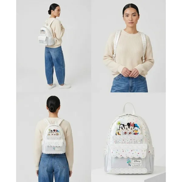 Disney 100 Loungefly Birthday Cake Mini Backpack Mickey Minnie Anniversary - Image 2