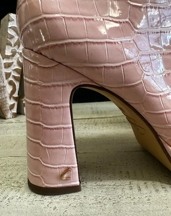 Pink Booties Size 5 - Image 2