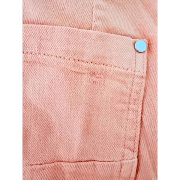 Pilcro and the Letterpress Wide Leg Utility Pants Orange Cinch Back Size 27 - Image 3