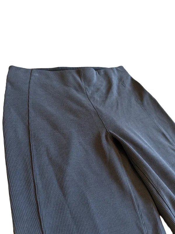 Lululemon Ribbed Zip Flared Pants Brushed Softstreme Athletic Size 8 Women's - Image 2