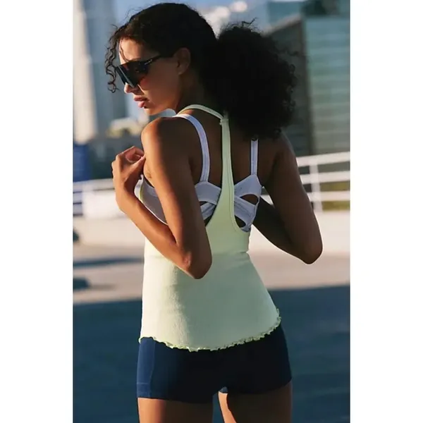 Free People FP Movement Sour Citrus Madeline Racerback Ribbed Tank Sz XS/S NWT - Image 2