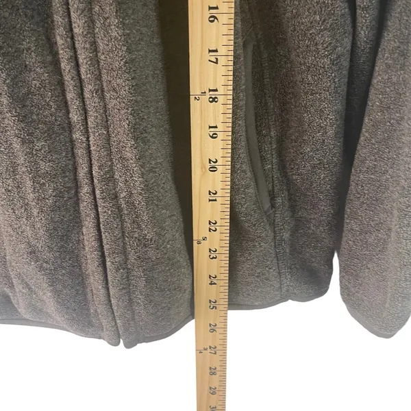 Uniqlo Women's Size Medium Grey Full Zip Fleece Sweater‎ - Image 8