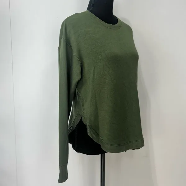 JoyLab Crew Neck Active Sweatshirt Thumbholes Size XS Women’s Green - Image 12
