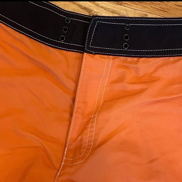 Gap Orange Blue Nylon Short Shorts M Summer Lightweight Athletic Casual Swim - Image 3