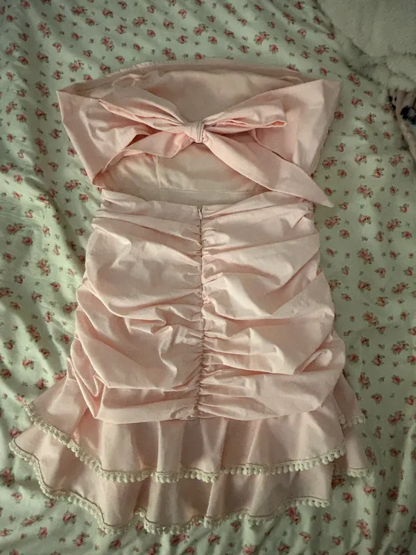 Lucy in the Sky Mini Dress Pink - Image 3