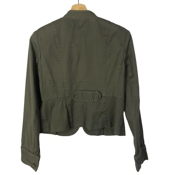 Halogen Green‎ Military Cropped Jacket S - Image 2