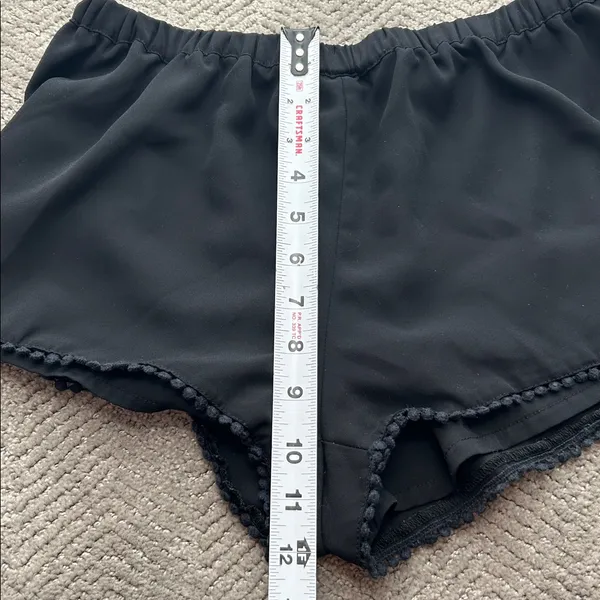 Brandy Melville Black Elastic Waist Shorts - Image 8