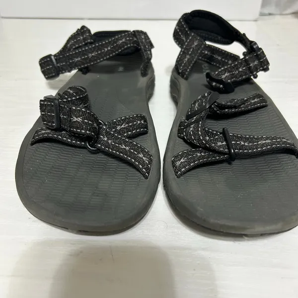 Magellan Outdoors River II Sandals Zig Zag Black White Sz 10 - Image 5
