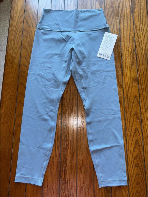 Lululemon Align High Rise 25” No Line, Steel Blue Size 8 NWT - Image 3