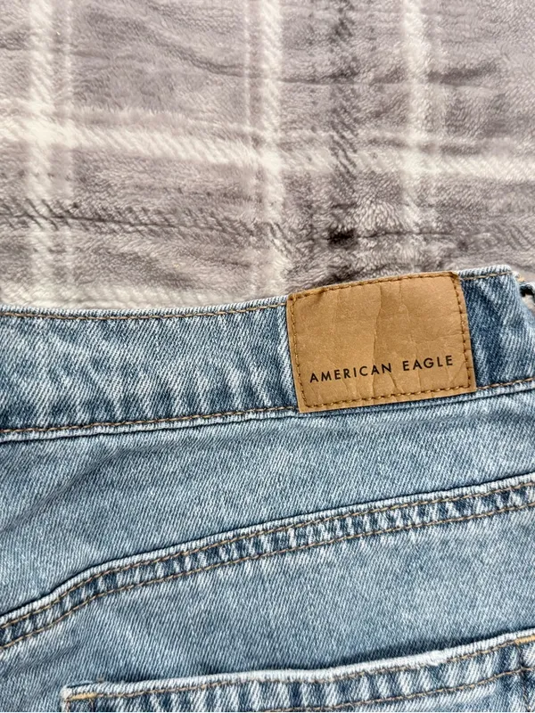 American Eagle Outfitters Light Wash Denim Shorts - Image 3