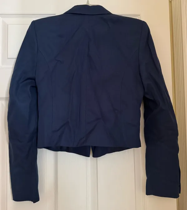 Reserved Blue Blazer Structured Suit Jacket - Image 2