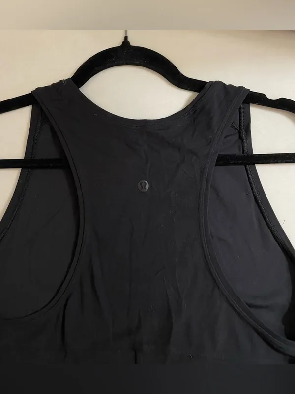 Lululemon Maxi Classic Sleeveless Black dress side slits Racerback size 6? - Image 8